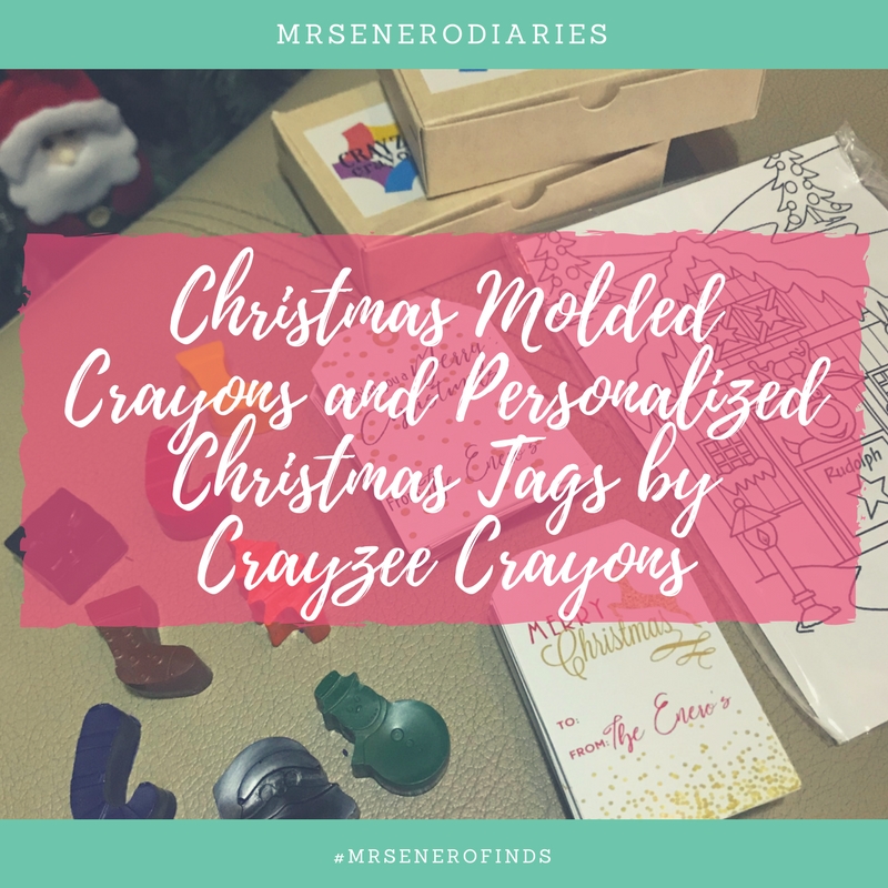 MrsEnero Finds : Christmas Molded Crayons and Personalized Christmas Tags by Crayzee Crayons