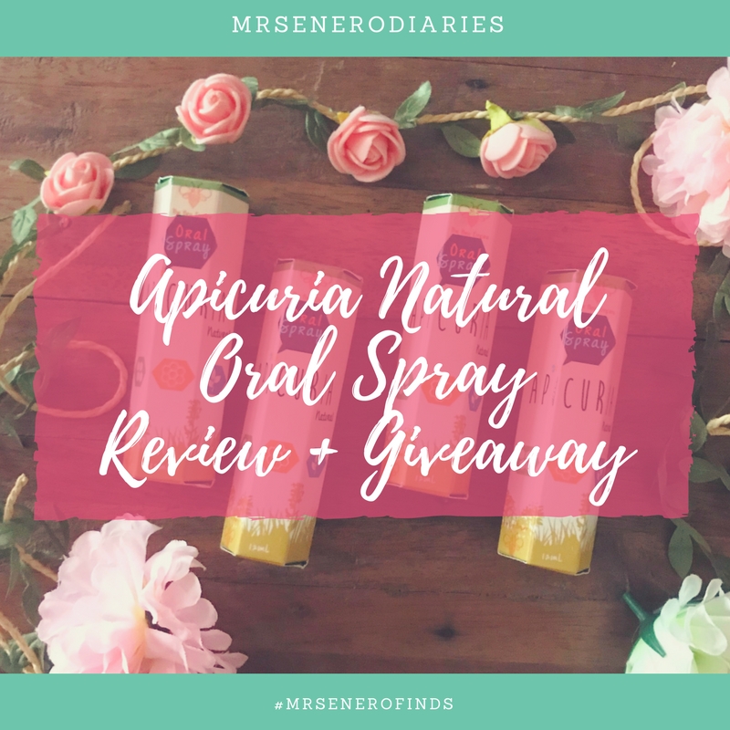 MrsEnero Finds : Apicuria Natural Oral Spray Review + Giveaway