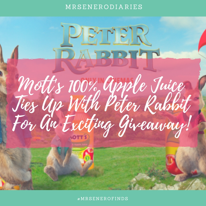 Mott’s 100% Apple Juice Ties Up With Peter Rabbit For An Exciting Giveaway!