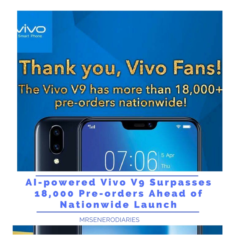 AI-powered Vivo V9 Surpasses 18,000 Pre-orders Ahead of Nationwide Launch