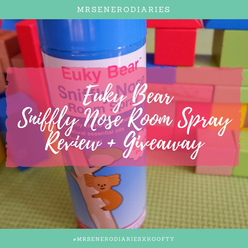 MrsEneroFinds : Euky Bear Sniffly Nose Room Spray Review + Giveaway