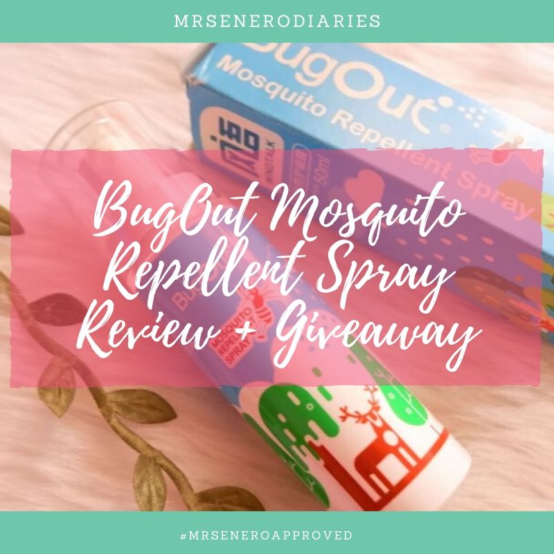 MrsEnero Approved : BugOut Mosquito Repellent Spray Review + Giveaway