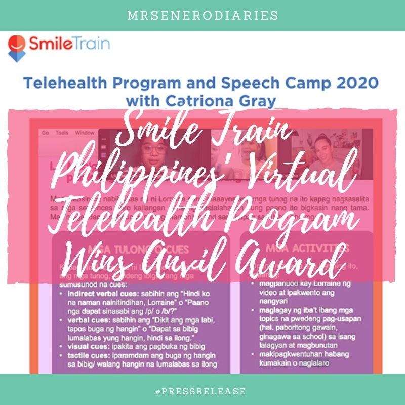 Smile Train Philippines’ Virtual Telehealth Program Wins Anvil Award
