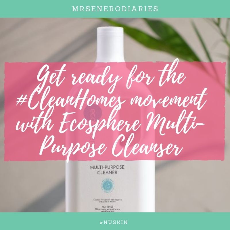 Get ready for the #CleanHomes movement with Ecosphere Multi-Purpose Cleanser