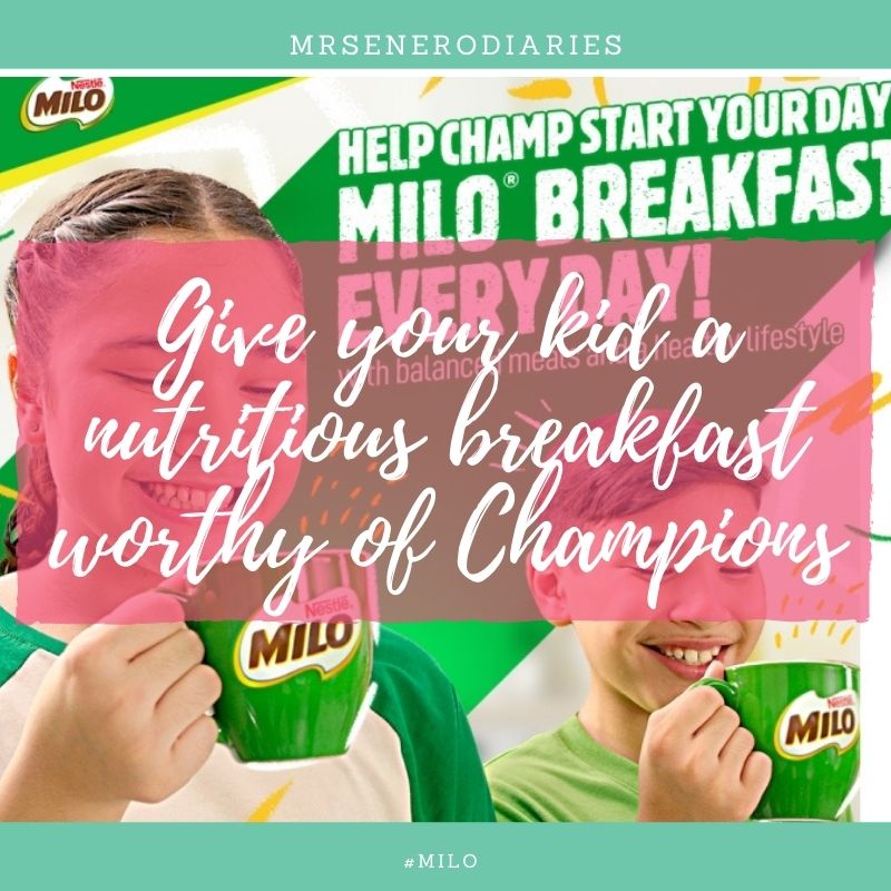 Give your kid a nutritious breakfast worthy of Champions