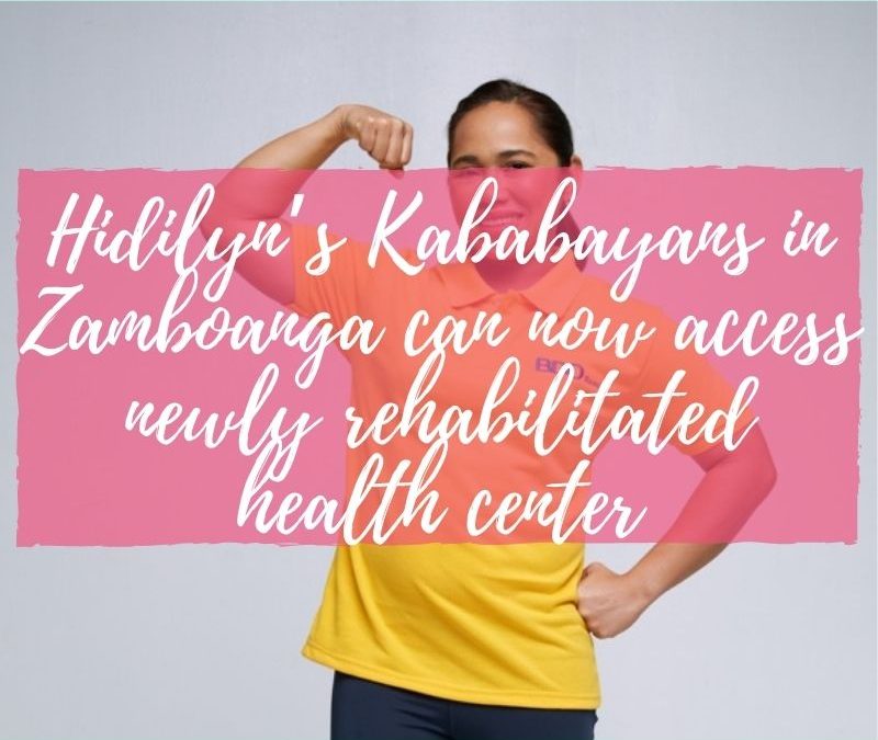 Hidilyn’s Kababayans in Zamboanga can now access newly rehabilitated health center