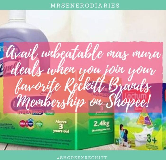 Avail unbeatable mas mura deals when you join your favorite Reckitt Brands Membership on Shopee!