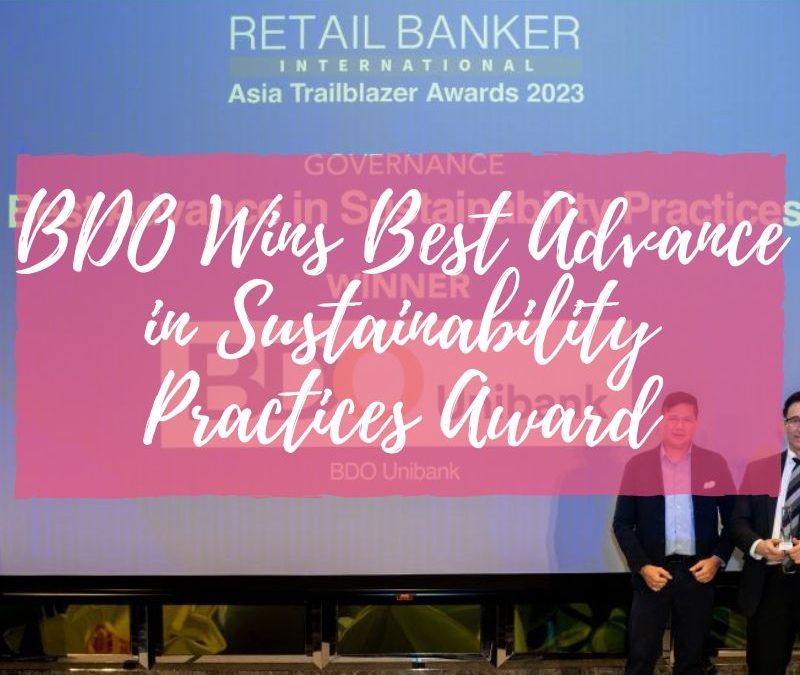 BDO Wins Best Advance in Sustainability Practices Award