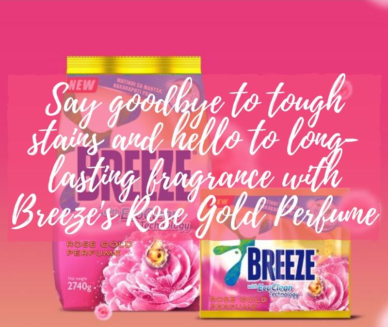 Say goodbye to tough stains and hello to long-lasting fragrance with Breeze’s Rose Gold Perfume