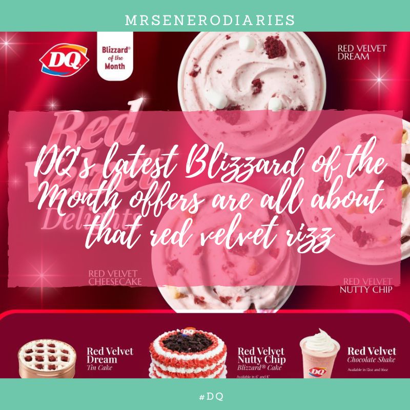 DQ’s latest Blizzard of the Month offers are all about that red velvet