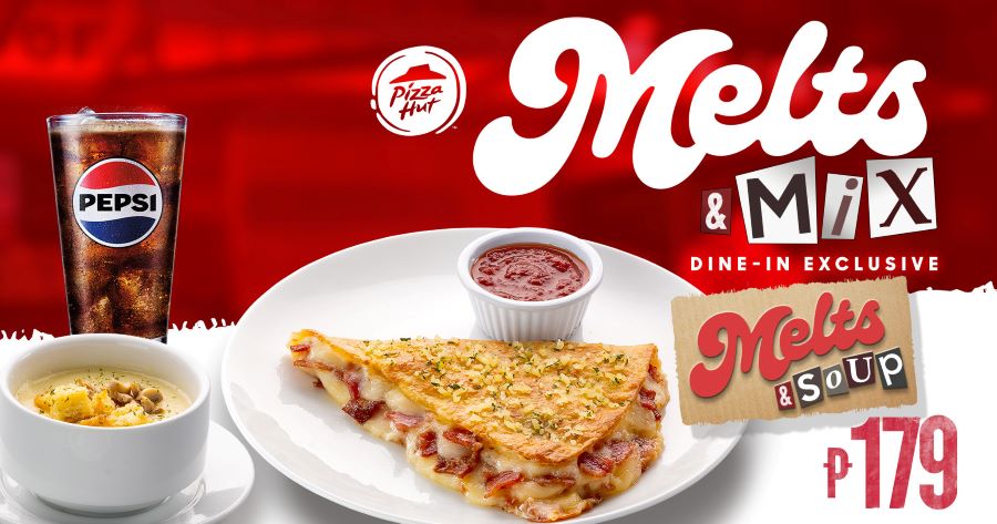 Go on a solo flavor adventure with theseMelts & Mix combos from Pizza Hut