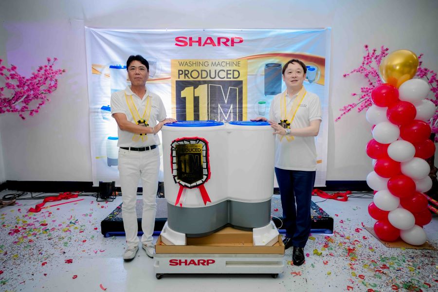 Sharp Marks Milestone Achievement with Production of 11 Millionth Washing Machine