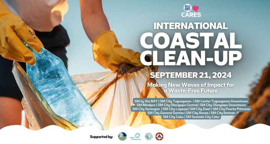 Create waves of positive change with SM at the 2024 International Coastal Clean-Up