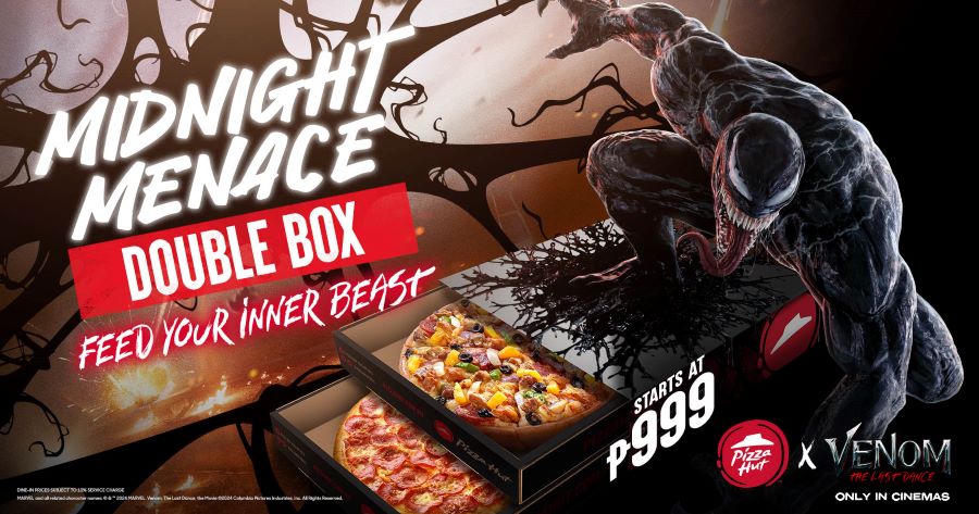 Pizza Hut launches Midnight Menace Double Box promo in time for Venom season