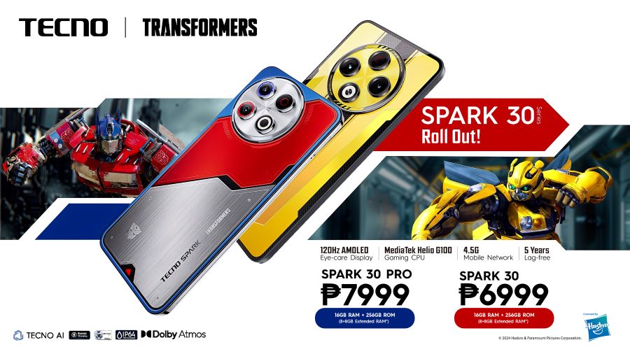 TECNO SPARK 30 Series Transformers Edition Now in PH